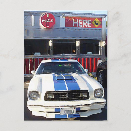 クラシックカークルーズナイトアットダイナー ポストカード (正面)