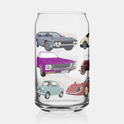 クラシックカーコレクション ガラス缶 (正面)