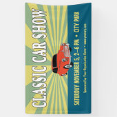 クラシックカーショーレトロスタイル 横断幕 (縦)