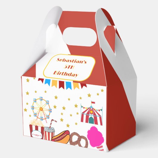 クラシックカーニバルパーティー フェイバーボックス (正面)