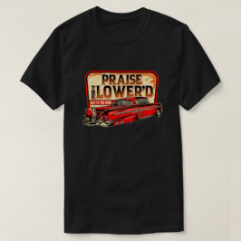 クラシックカーファン必見！ローダウンなヴィンテージ50'sカー tシャツ