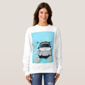 クラシックカームラルヴィンテージカーアートクラシックカーアート スウェットシャツ (正面フル)