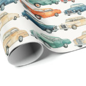 クラシックカーラッピング紙メルセデスベンツ ラッピングペーパー (ロールコーナー)