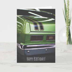 クラシックカーラバーノバシェヴィおもしろい誕生日 カード