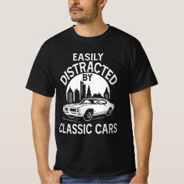 クラシックカー好きのための面白いデザイン Tシャツ