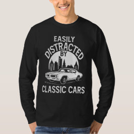 クラシックカー好きのための面白いデザイン Tシャツ