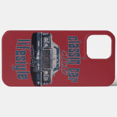 クラシックカー愛好家 レトロ ミュージックカーファン Case-Mate iPhoneケース (裏面 (横))