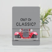 クラシックカー？おもしろ誕生日カード 1932年式Ford カード (スタンド正面)