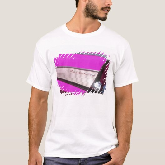 クラシックカー:シボレー・ベル・エアー Tシャツ (正面)