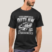 クラシックカー スピードアウトロー Tシャツ (正面)