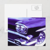 クラシックカー: 1958年シボレー ポストカード (正面/裏面)