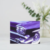 クラシックカー: 1958年シボレー ポストカード (スタンド正面)