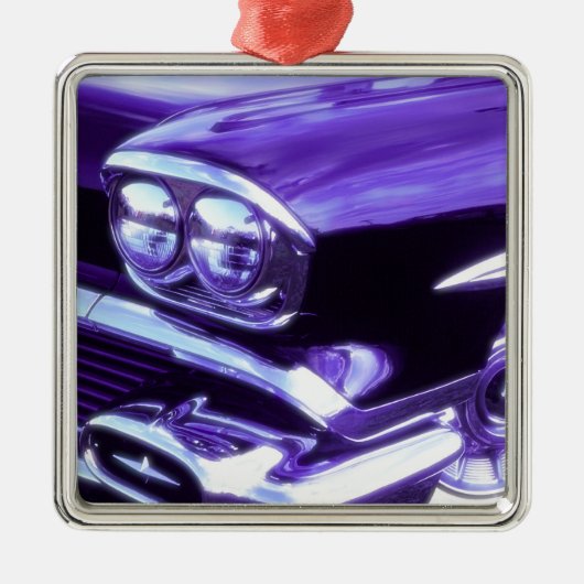 クラシックカー: 1958年型シボレー メタルオーナメント (正面)