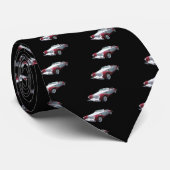 クラシックカ赤と白ーネクタイ ネクタイ (ロール)