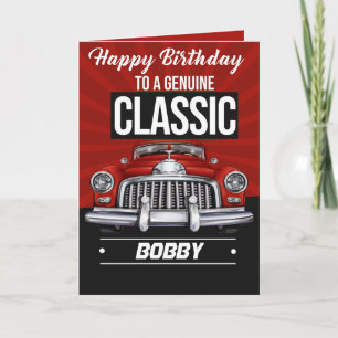 クラシックガイ用のクラシック誕生日車 カード
