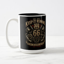 クラシックガレージコーヒーブレイク ルート66 ツートーンマグカップ