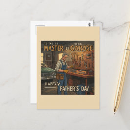 クラシックガレージワークショップお父さんの日 ポストカード