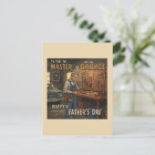 クラシックガレージワークショップお父さんの日 ポストカード (スタンド正面)