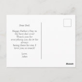 クラシックガレージワークショップお父さんの日 ポストカード (裏面)