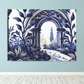 クラシックガーデンフランスの キャンバスプリント (インサイチュ (ウッドフロア))