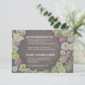 クラシックガーデンヘルボア詳細エンクロージャカード 招待状 (スタンド正面)