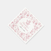 クラシックガールエレガントベビーシャワートイレドゥジュイ スタンダードカクテルナプキン (角)
