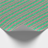 クラシックキャンディーケーンクリスマスラッピング紙 ラッピングペーパー (角)