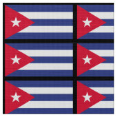 クラシックキューバ国旗 ファブリック (クローズアップ)