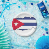 クラシックキューバ国旗 ペーパープレート (パーティー)