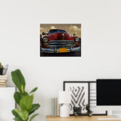 クラシックキューバ,ヴィナレスのアメリカ車 ポスター (ホームオフィス)