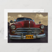 クラシックキューバ,ヴィナレスのアメリカ車 ポストカード (正面/裏面)