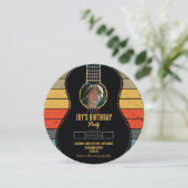 クラシックギターの誕生日 招待状 (スタンド正面)