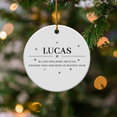 クラシックギタークリスマスリースパインコーンカスタム セラミックオーナメント