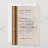 クラシックギターコンサート招待状 招待状 (裏面)