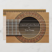 クラシックギターコンサート招待状 招待状 (正面/裏面)