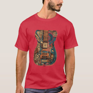 クラシックギター ギタリスト バンドミュージックプレーヤー フレン Tシャツ