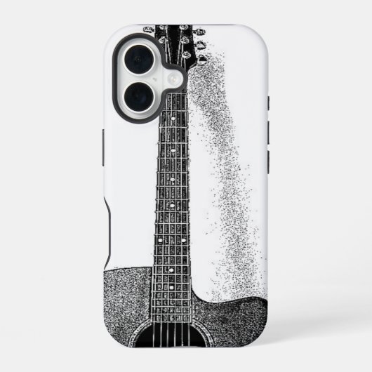 クラシックギター iPhone 16ケース (裏面)