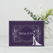 クラシックギャツビー結婚デコありがとう2 Manuela サンキューカード (スタンド正面)