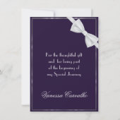 クラシックギャツビー結婚デコ感謝マニュエラ サンキューカード (裏面)