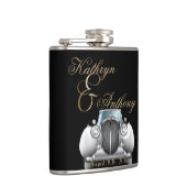 クラシックギャツビー結婚デコ新郎の贈り物 フラスク (右)