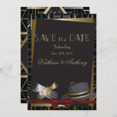 クラシックギャツビーDeco Wedding Save the Date セーブザデート (正面/裏面)