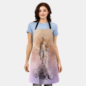 クラシックギリシアのアポロ像 エプロン (着用した状態)