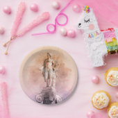 クラシックギリシアのアポロ像 ペーパープレート (パーティー)