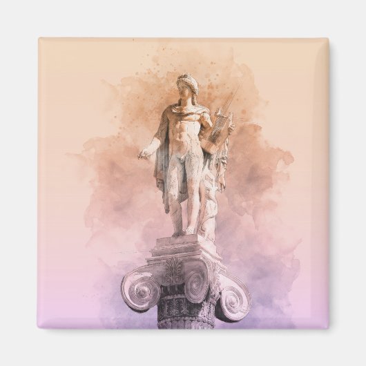 クラシックギリシアのアポロ像 マグネット (正面)