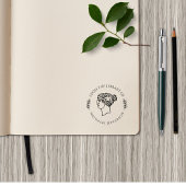 クラシックギリシャ人の図書室の女カスタム性 セルフインキングスタンプ