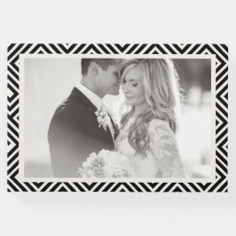 クラシックギリシャ鍵幾何結婚の写真 ゲストブック