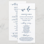 クラシッククラス結婚式 プログラムカード プログラム (正面/裏面)