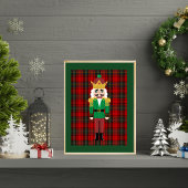 クラシッククリスマスくるみ割りアートプリント ポスター