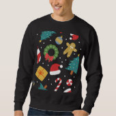 クラシッククリスマスのアイコン スウェットシャツ (正面)