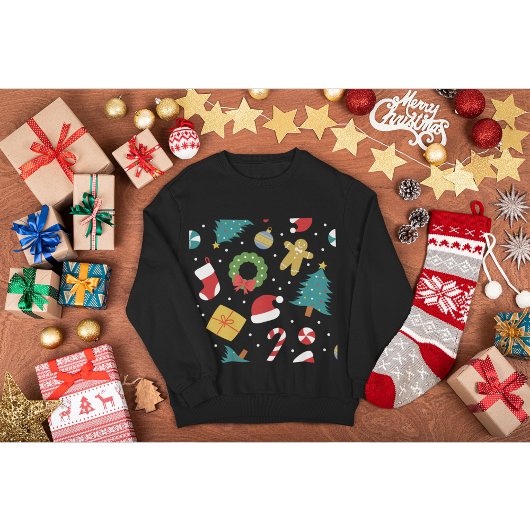 クラシッククリスマスのアイコン スウェットシャツ